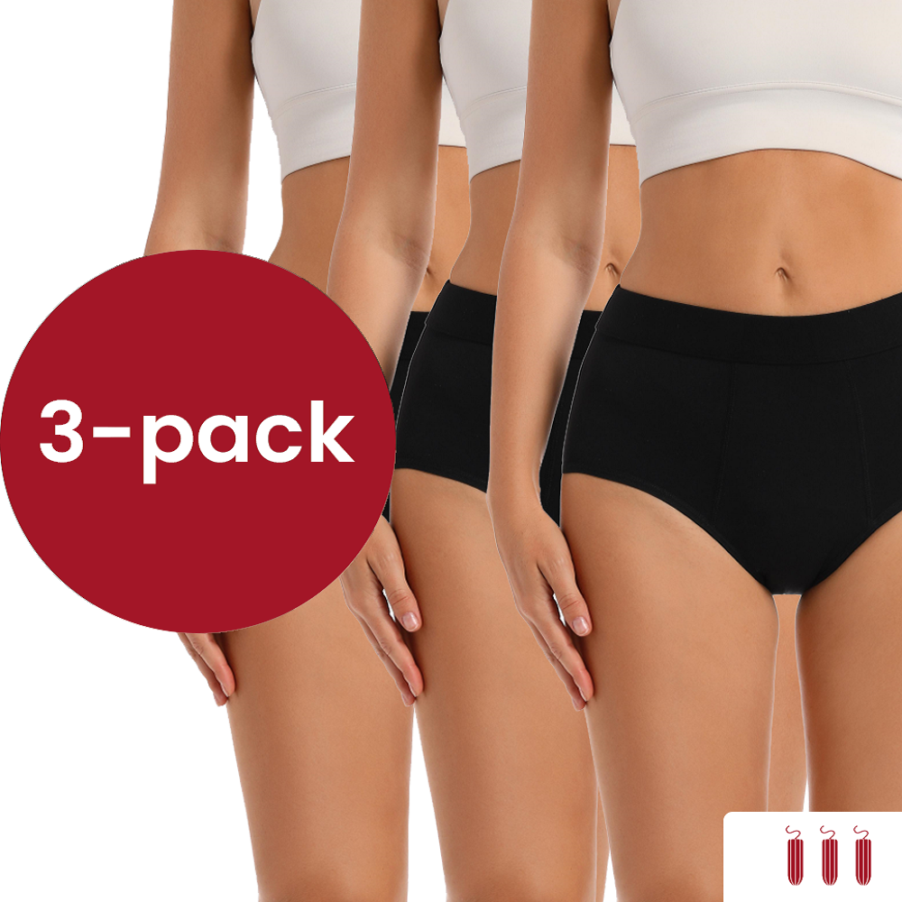 3 pack foto comfort high waist