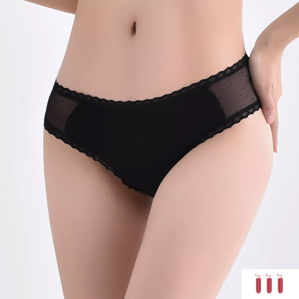 Bamboe Menstruatie Ondergoed bikini stijl 4 lagen - Afbeelding 8